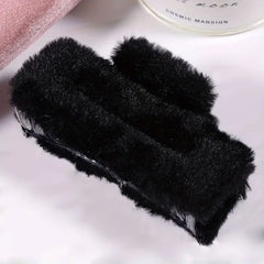 Square Fur Claw Clip